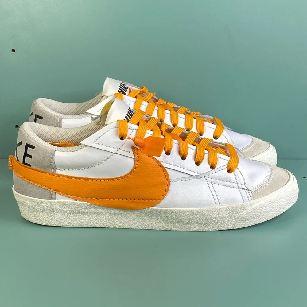 Nike  BLAZER LOW '77 JUMBO 'WHITE ALPHA ORANGE' sneaker shoes mens size  11
